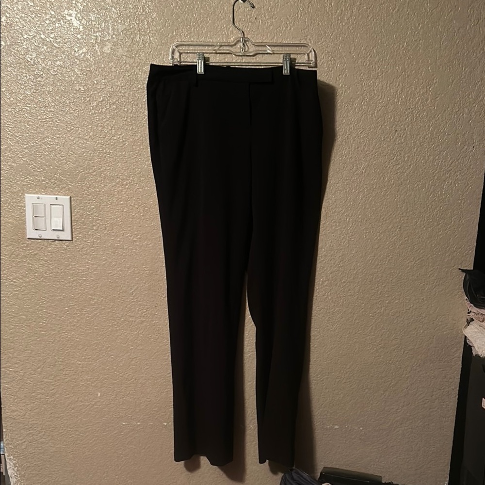 Calvin Klein Black Dress Pants Straight-Leg